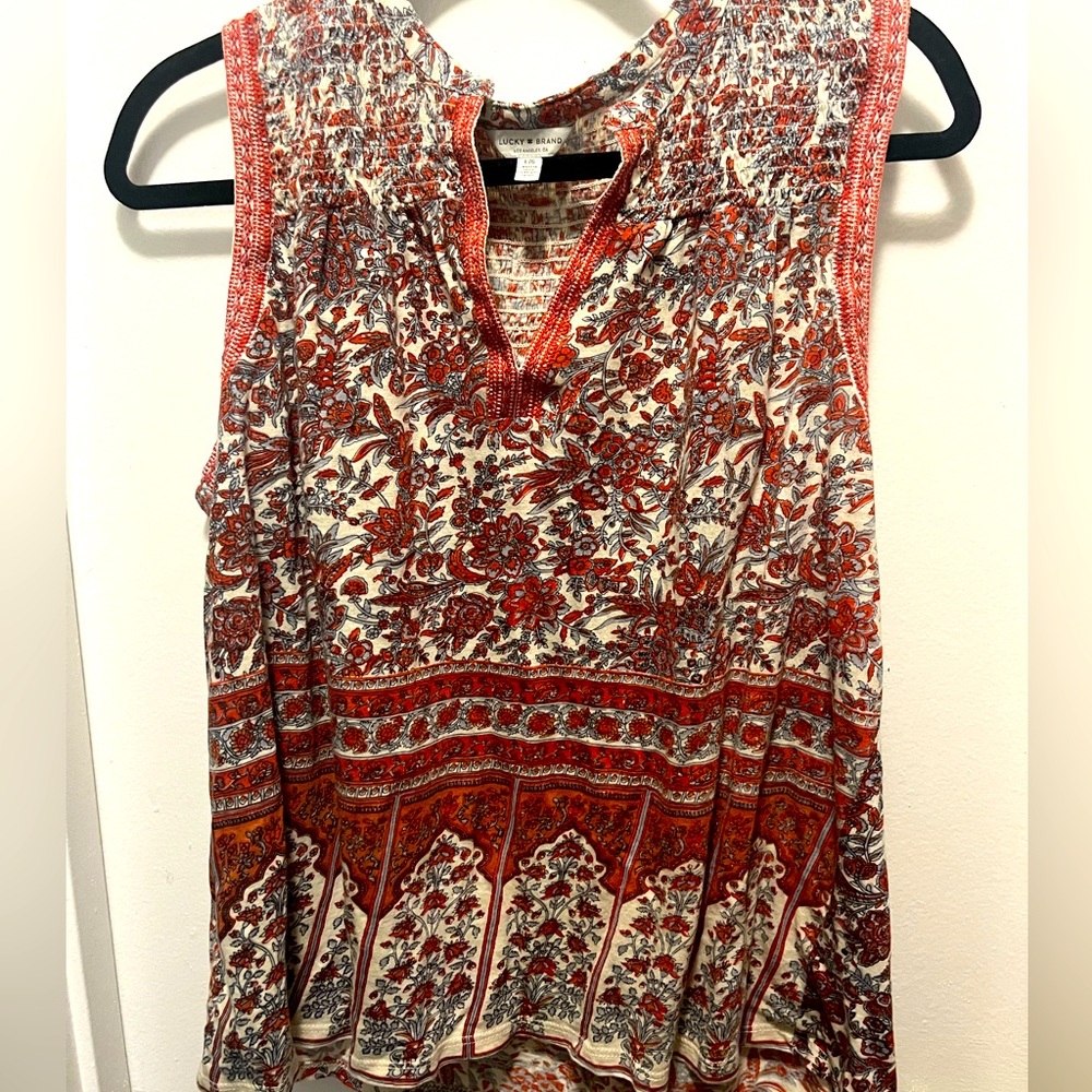 Lucky Brand Sleeveless Printed top